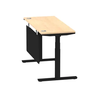 Air Height Adjustable Slimline Desk With Cable Ports