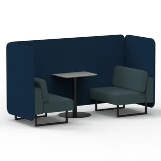 Brixworth Bench Booth in Two Tone