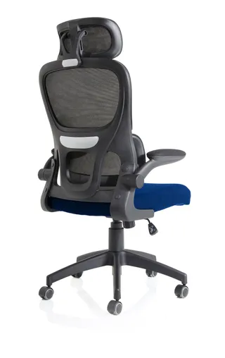 Iris Task Operator Mesh Back Fabric Seat With Headrest