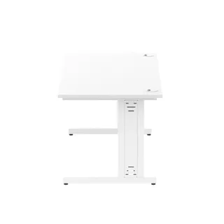 Impulse Straight Desk Cable Managed Leg