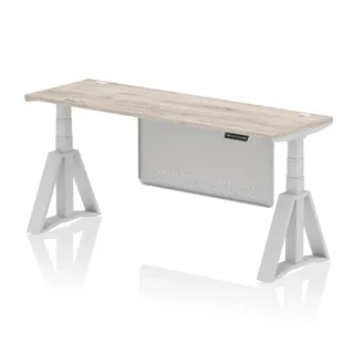 Air Height Adjustable Slimline Desk With Cable Ports