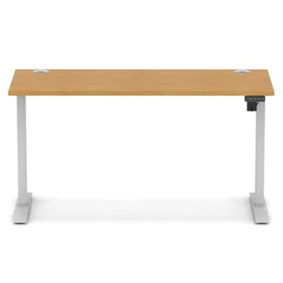 Air Lite Height Adjustable Slimline Desk With Cable Ports