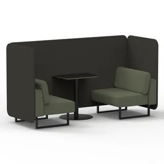 Brixworth Bench Booth in Two Tone
