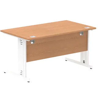 Impulse Straight Desk Cable Managed Leg