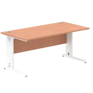 Impulse Straight Desk Cable Managed Leg