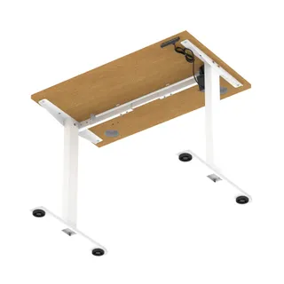 Air Lite Height Adjustable Slimline Desk With Cable Ports