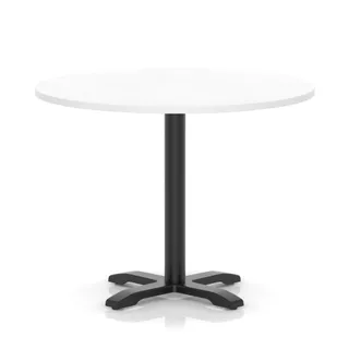 Italia Round Poseur Table With Cross Base