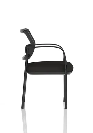Brunswick Deluxe Medium Back Stacking Visitor Office Chair with Arms
