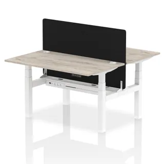 Air Back-to-Back Height Adjustable Bench Desk - 2 Person