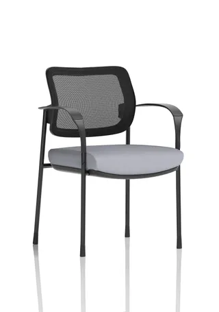 Brunswick Deluxe Medium Back Stacking Visitor Office Chair with Arms