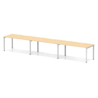 Evolve Plus Single Row Bench Desk - 3 Person
