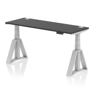 Air Height Adjustable Slimline Desk With Cable Ports
