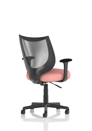 Camden Medium Back Black Mesh Task Operator Office Chair With Arms