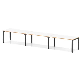 Evolve Plus Single Row Bench Desk - 3 Person