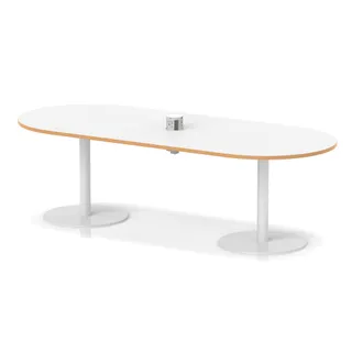 Italia Volta Poseur Boardroom Table With Pop-up Power Module