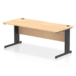 Impulse Straight Desk Cable Managed Leg