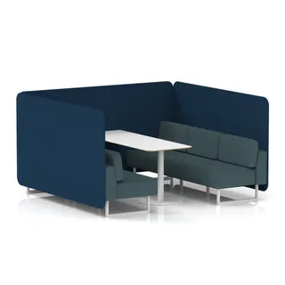 Brixworth Bench Booth in Two Tone