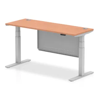 Air Height Adjustable Slimline Desk With Cable Ports