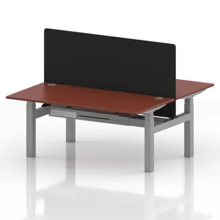 Air Back-to-Back Height Adjustable Bench Desk - 2 Person