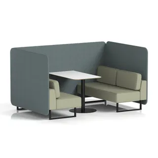 Brixworth Bench Booth in Two Tone
