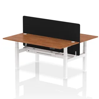 Air Back-to-Back Height Adjustable Bench Desk - 2 Person