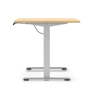 Air Lite Height Adjustable Desk With Scalloped Edge
