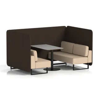 Brixworth Bench Booth in Two Tone