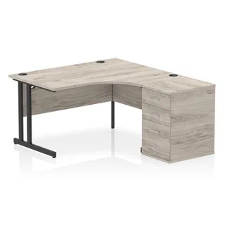 Impulse Cantilever Crescent Desk Workstation