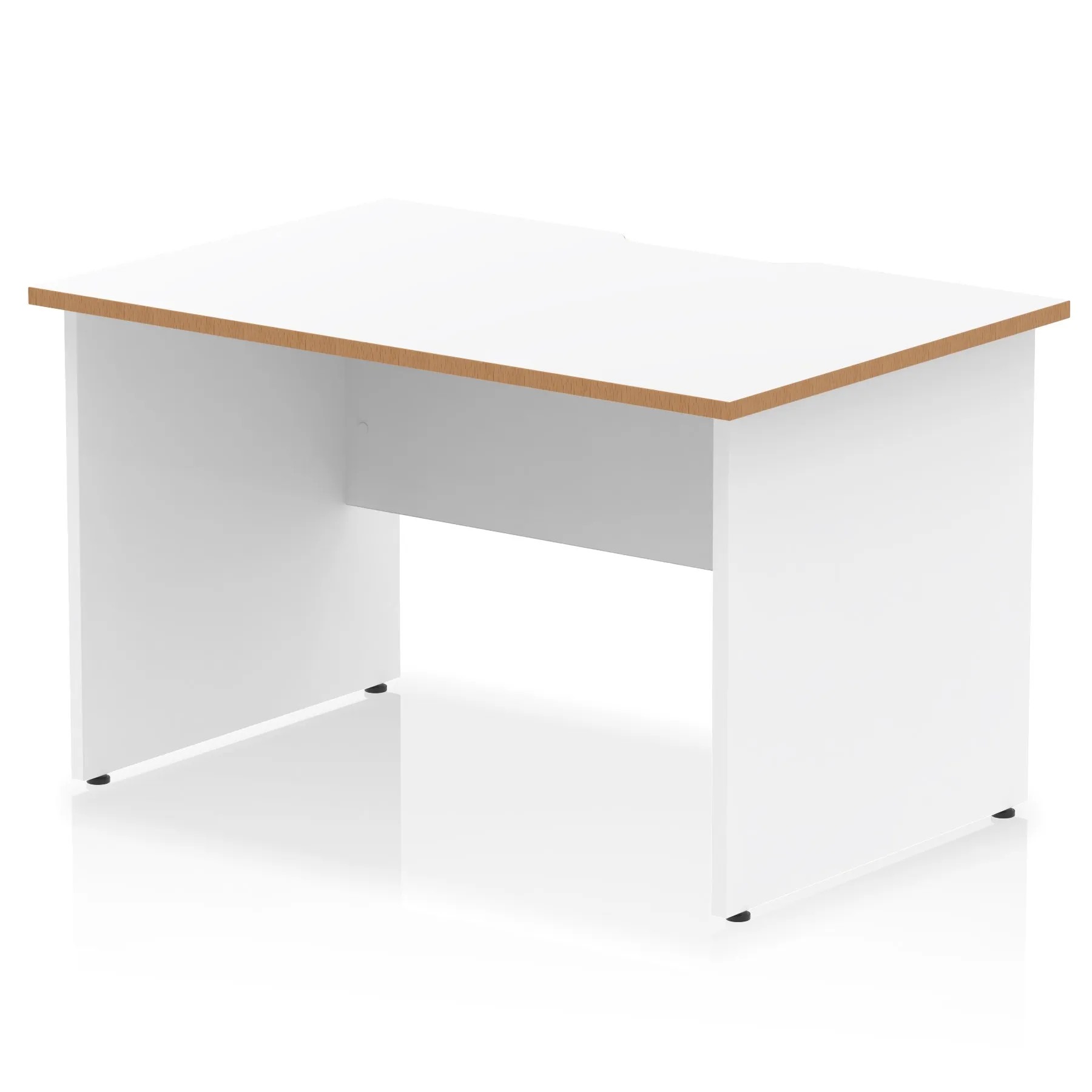 Impulse Scalloped Edge Straight Desk Panel End Leg