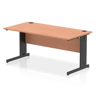 Impulse Straight Desk Cable Managed Leg