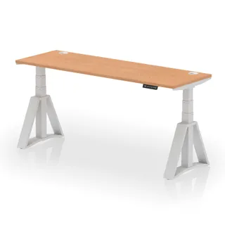 Air Height Adjustable Slimline Desk With Cable Ports