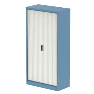 EE - Qube Side Tambour Cupboard With Shelves