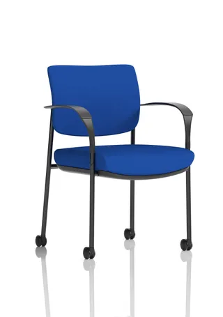 EE - Brunswick Deluxe Medium Back Visitor Office Chair with Arms with Castors
