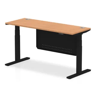 Air Height Adjustable Slimline Desk With Cable Ports