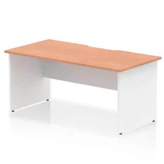 Impulse Scalloped Edge Straight Desk Panel End Leg