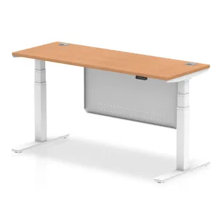 Air Height Adjustable Slimline Desk With Cable Ports