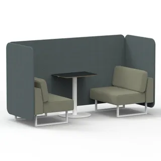 Brixworth Bench Booth in Two Tone