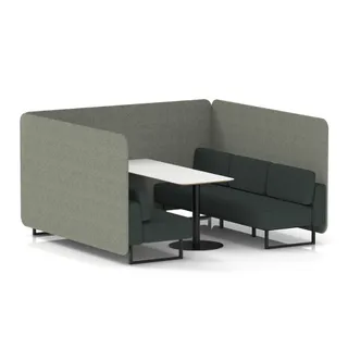 Brixworth Bench Booth in Two Tone