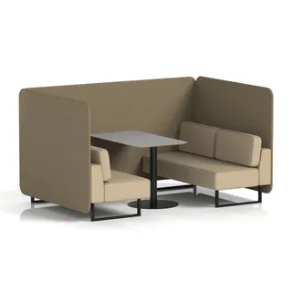 Brixworth Bench Booth in Two Tone