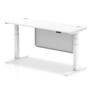 Air Height Adjustable Slimline Desk With Cable Ports