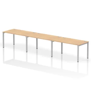 Impulse Single Row Bench Desk - 3 Person