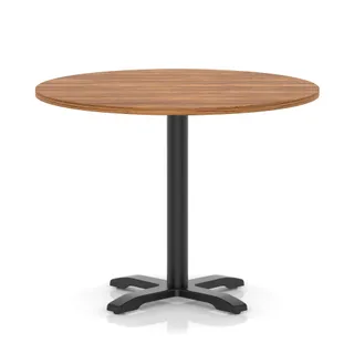 Italia Round Poseur Table With Cross Base