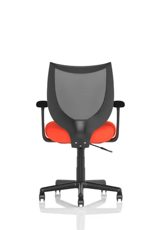 Camden Medium Back Black Mesh Task Operator Office Chair With Arms