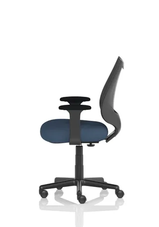 Camden Medium Back Black Mesh Task Operator Office Chair With Arms