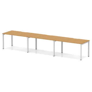 Evolve Plus Single Row Bench Desk - 3 Person