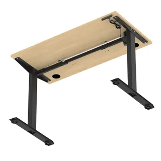 Air Lite Height Adjustable Slimline Desk With Cable Ports