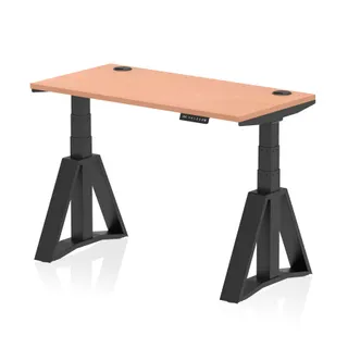 Air Height Adjustable Slimline Desk With Cable Ports