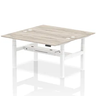 Air Back-to-Back Height Adjustable Bench Desk - 2 Person