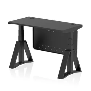 Air Height Adjustable Slimline Desk With Cable Ports