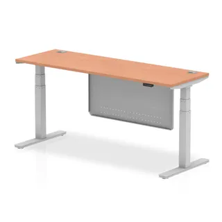 Air Height Adjustable Slimline Desk With Cable Ports